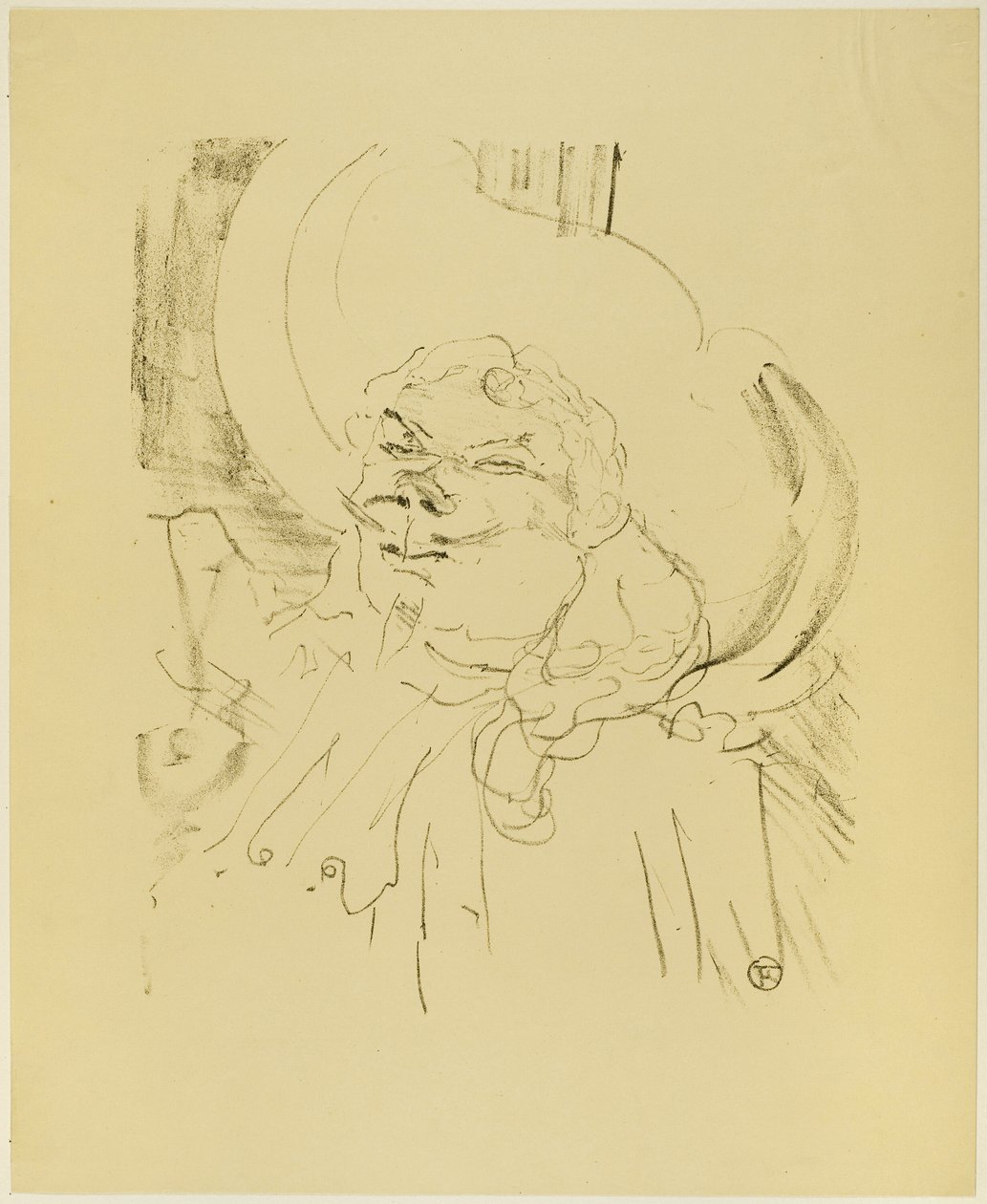 Coquelin el Viejo, de Treize Lithographies de Henri de Toulouse Lautrec