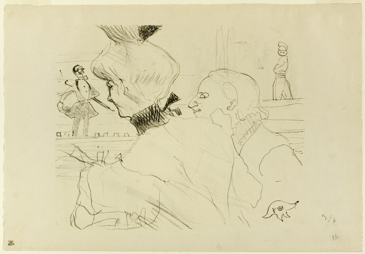 Pareja en un café-concierto de Henri de Toulouse Lautrec