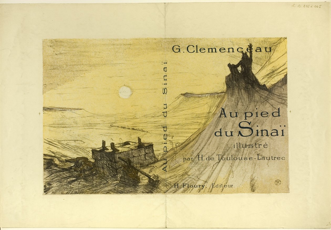 Portada de Au pied du Sinaï de Henri de Toulouse Lautrec