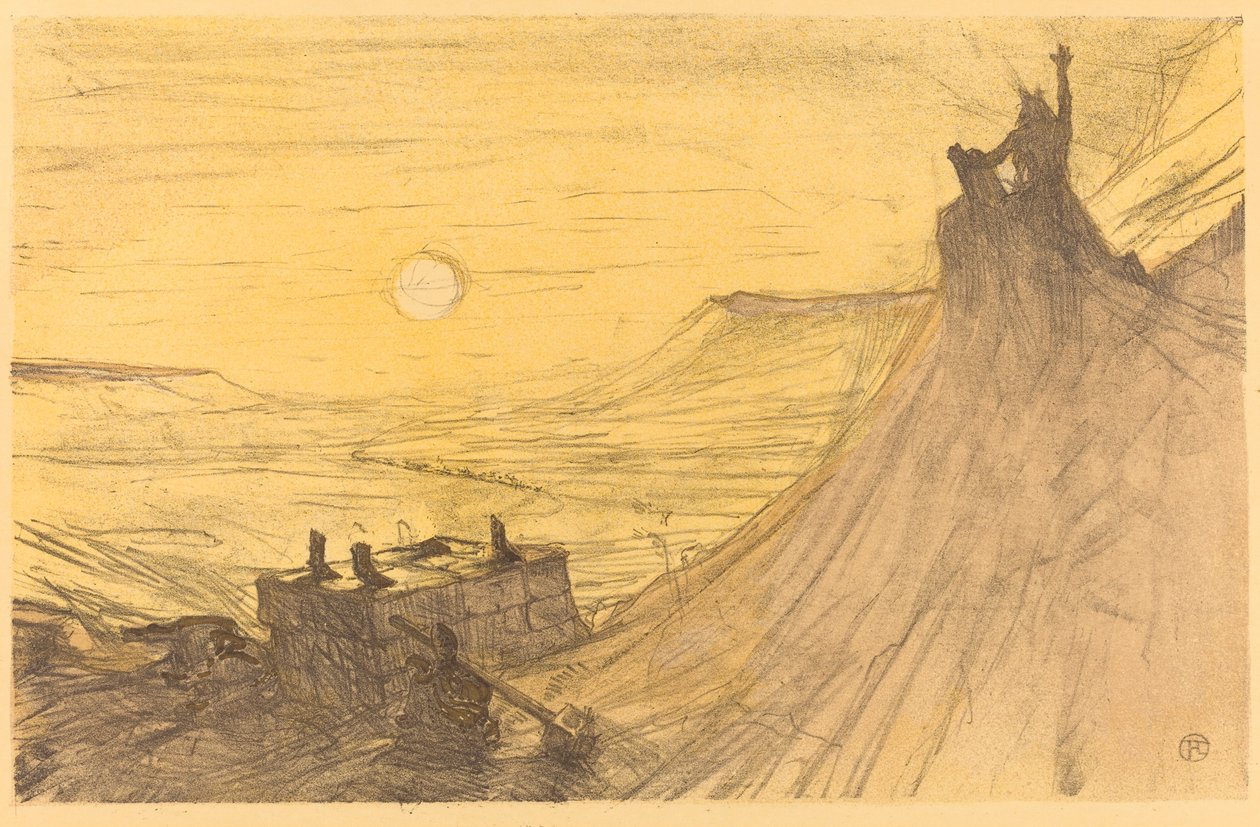 Portada de Au pied du Sinaï, 1898 de Henri de Toulouse Lautrec
