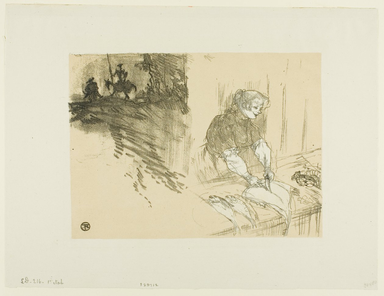 Portada para Les Courtes Joies de Henri de Toulouse Lautrec