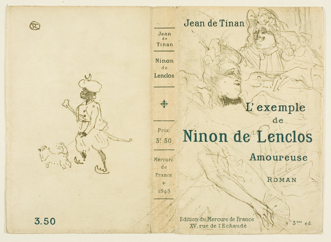 Portada de El ejemplo de Ninon de Lenclos enamorada de Henri de Toulouse Lautrec