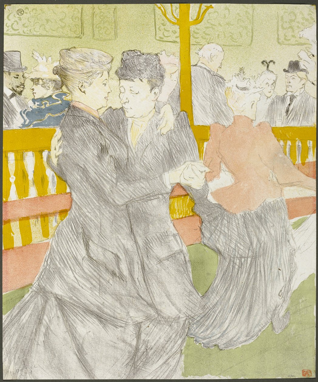 Baile en el Moulin Rouge de Henri de Toulouse Lautrec