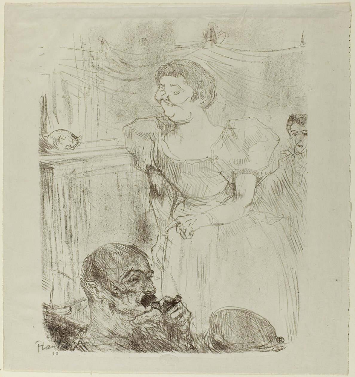Di ti Fellow, cantante inglés en un café-concierto de Henri de Toulouse Lautrec