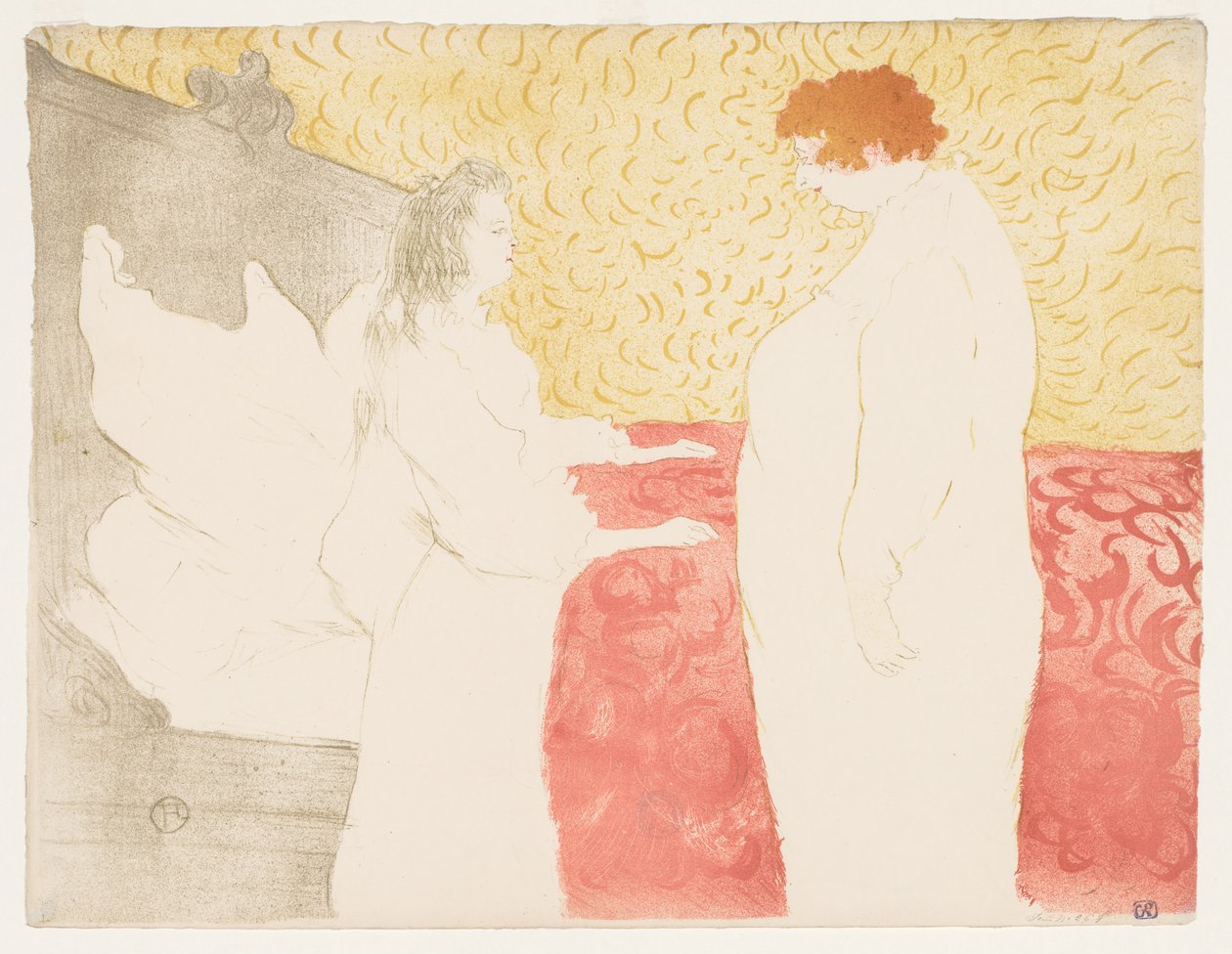 Elles: Mujer en la Cama de Henri de Toulouse Lautrec