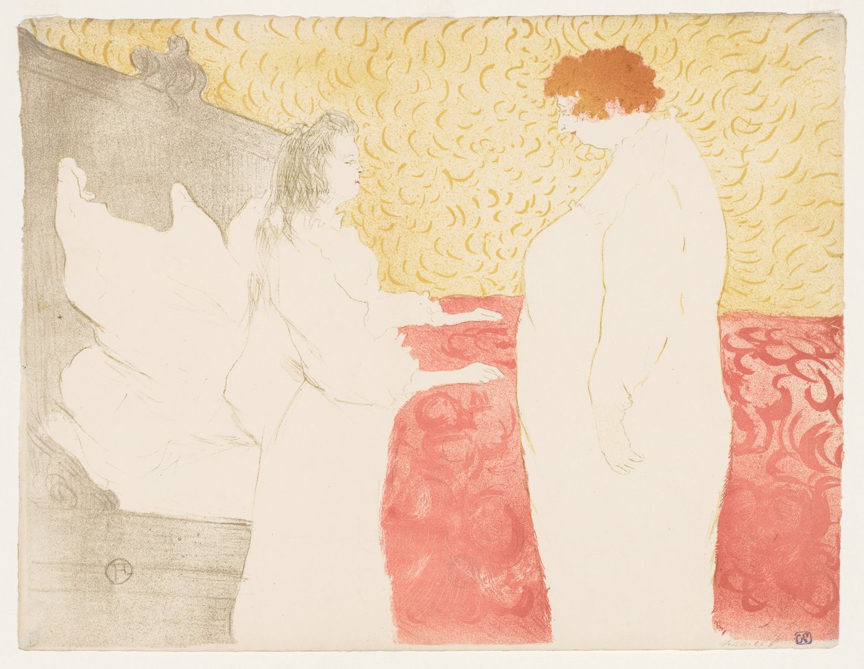 Elles: Mujer en la cama, 1896 de Henri de Toulouse Lautrec