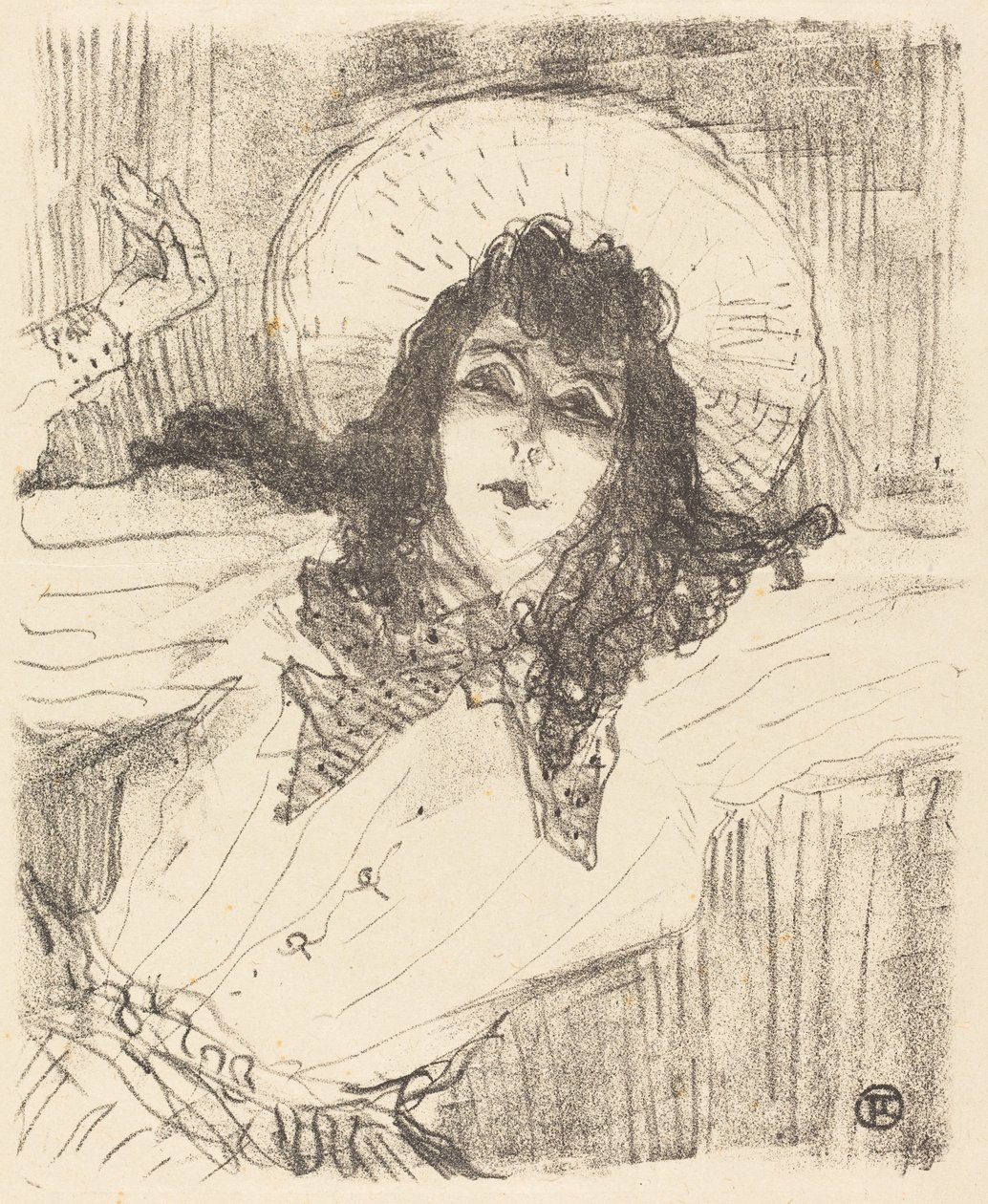 Eva Lavallière, 1896 de Henri de Toulouse Lautrec