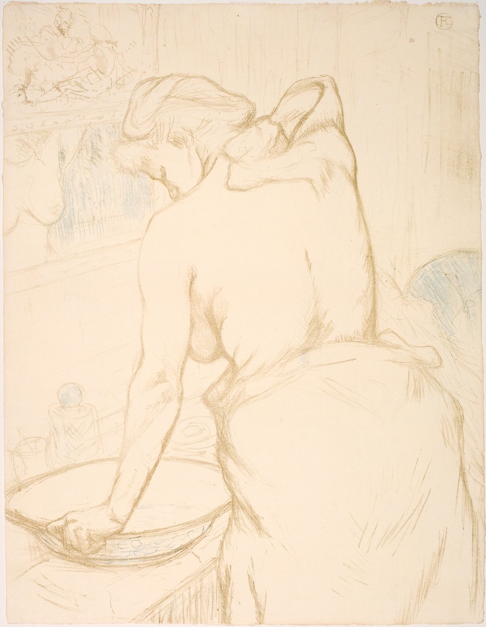 Mujer que se lava, la toilette de Henri de Toulouse Lautrec