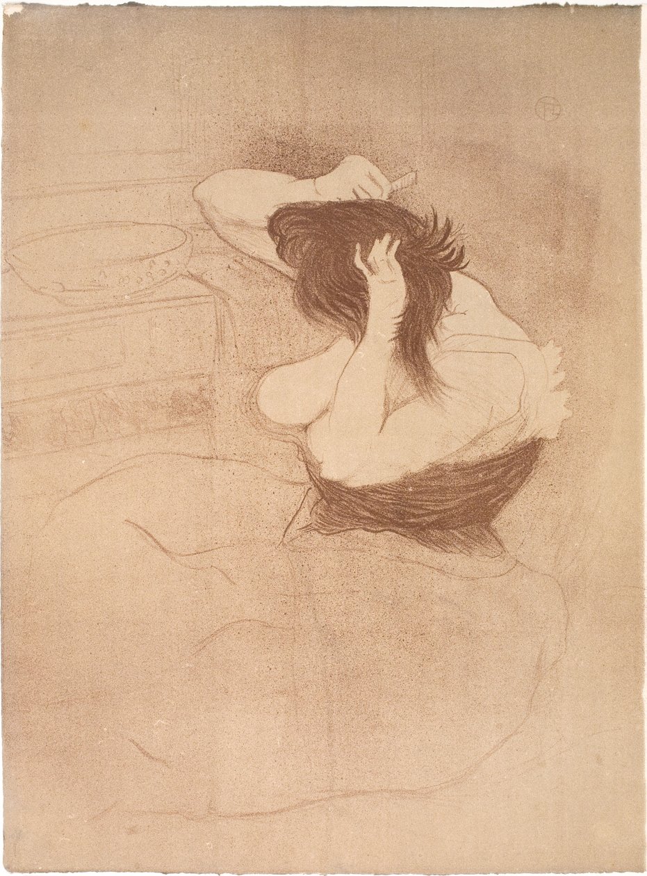 Mujer peinándose, la Coiffure de Henri de Toulouse Lautrec