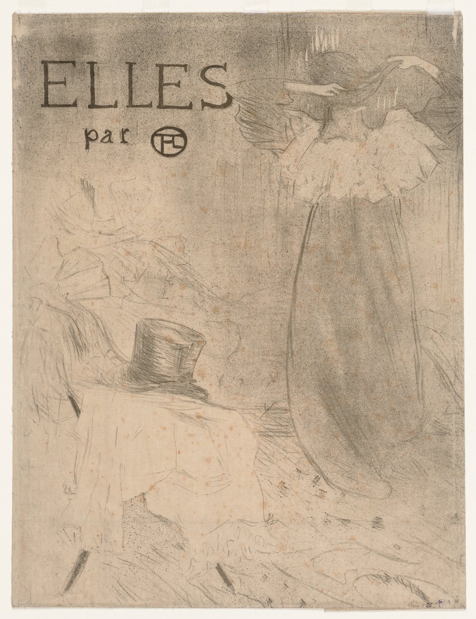 Carpeta para el Frontispicio de Elles de Henri de Toulouse Lautrec