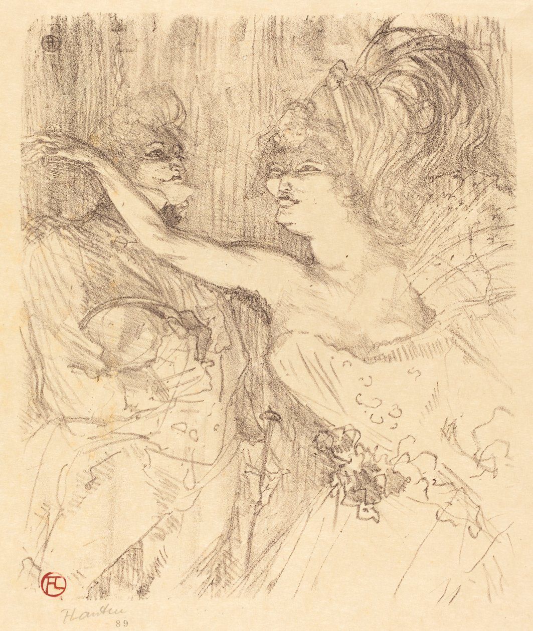 Guy y Mealy en "París que marcha" de Henri de Toulouse Lautrec