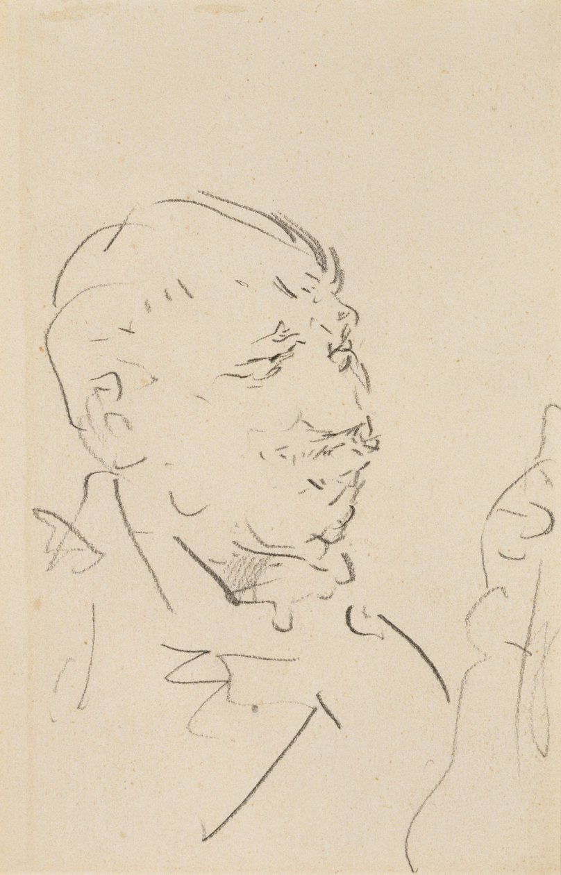 Cabeza de un hombre de Henri de Toulouse Lautrec