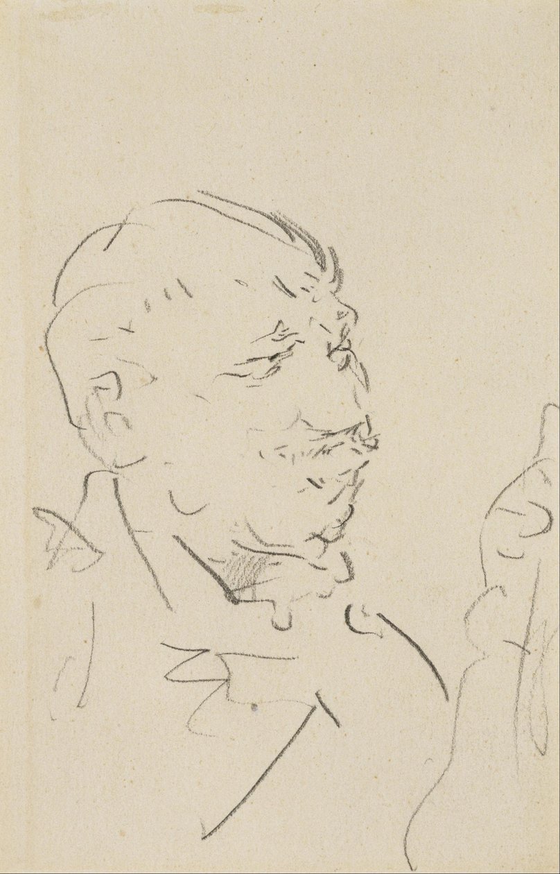 Cabeza de hombre de Henri de Toulouse Lautrec