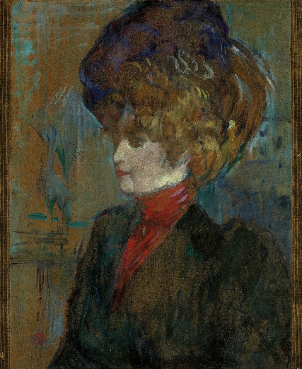 Cabeza de una dama inglesa; Tete de lady anglaise, 1898 de Henri de Toulouse Lautrec