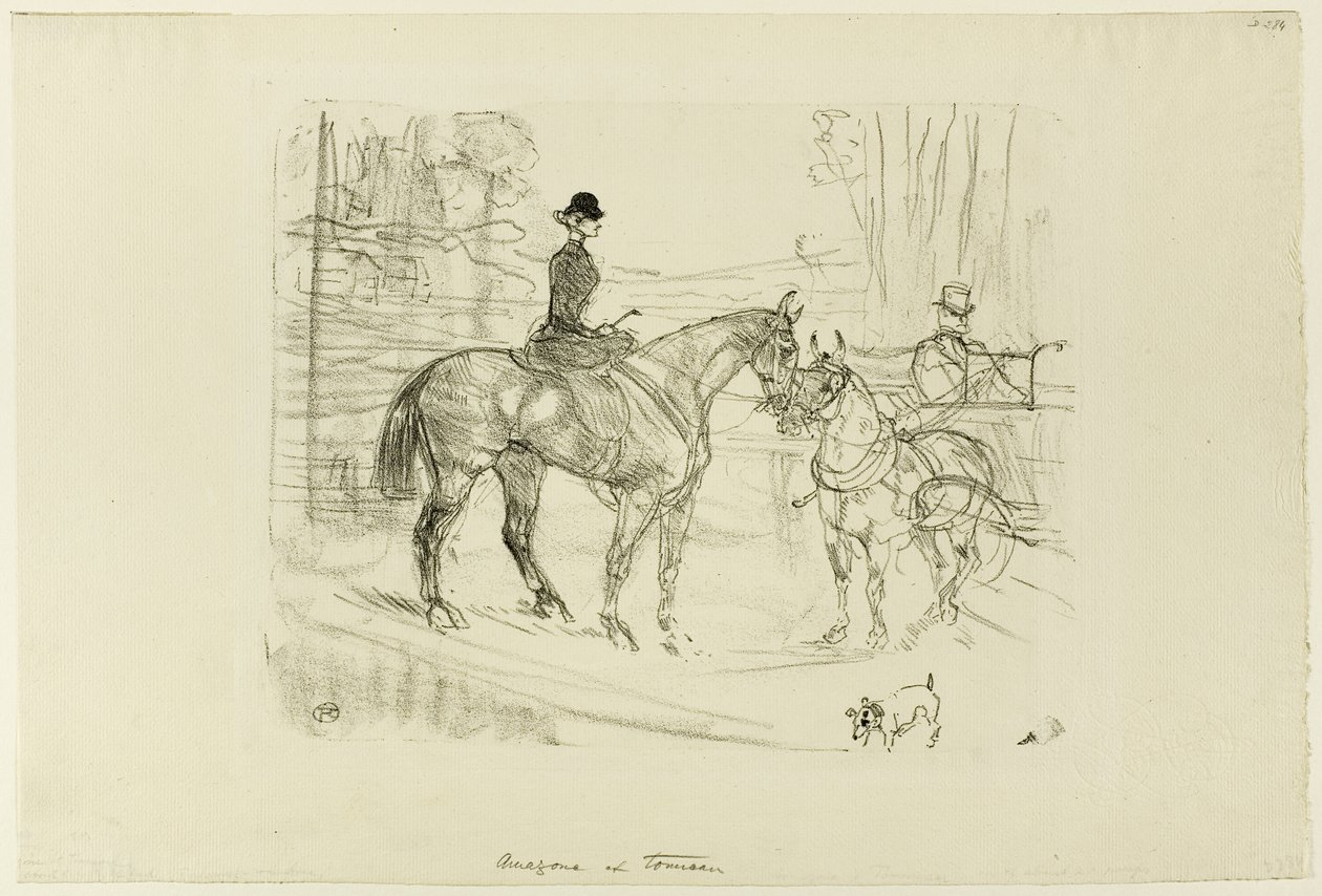Amazona y carro de Henri de Toulouse Lautrec