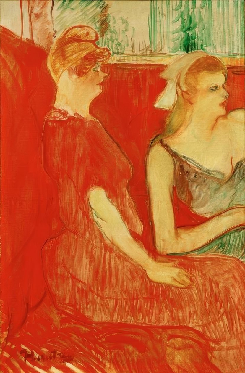 En el salón de la Rue des Moulins de Henri de Toulouse Lautrec