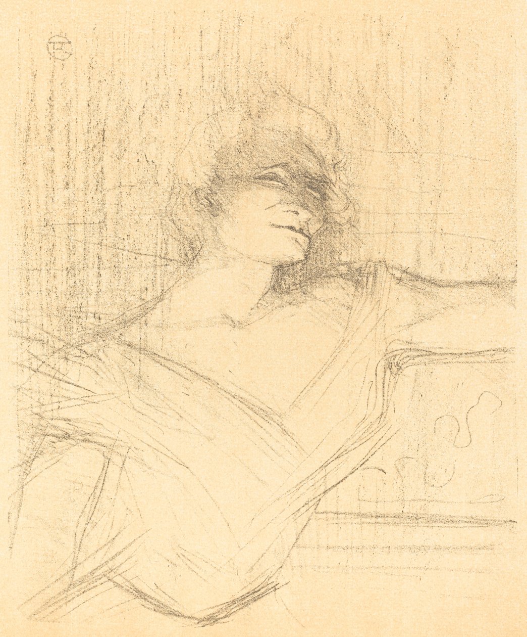 En "La glu" de Henri de Toulouse Lautrec