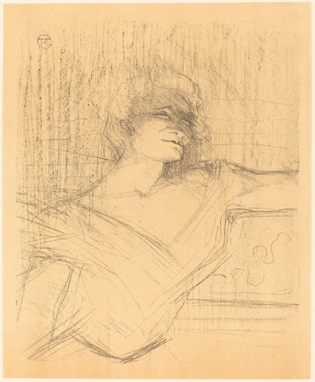 En "La glu" de Henri de Toulouse Lautrec
