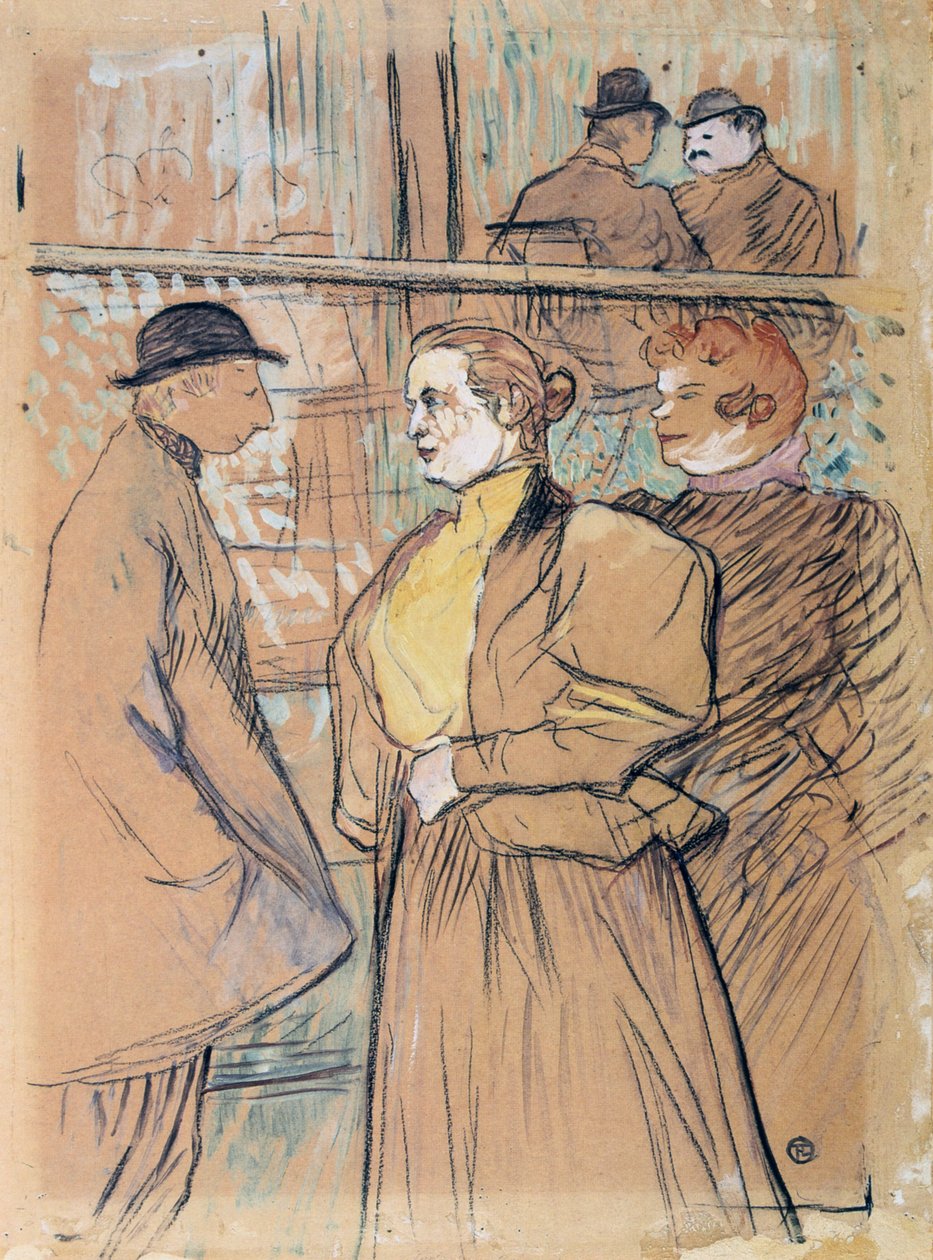 En el Moulin Rouge, siglo XIX de Henri de Toulouse Lautrec
