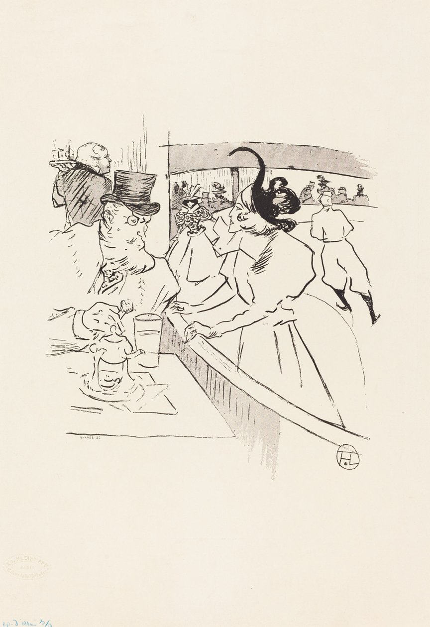 En el Patinaje Belleza Profesional, 1895 de Henri de Toulouse Lautrec