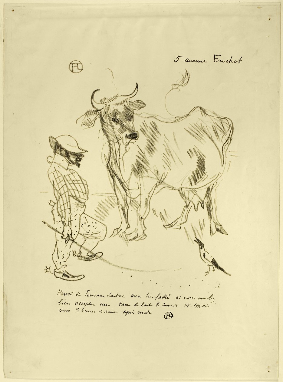 Invitación a un vaso de leche de Henri de Toulouse Lautrec