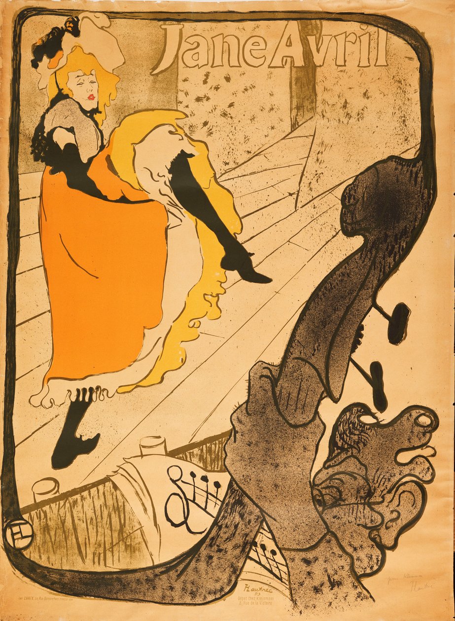 Jane Avril de Henri de Toulouse Lautrec
