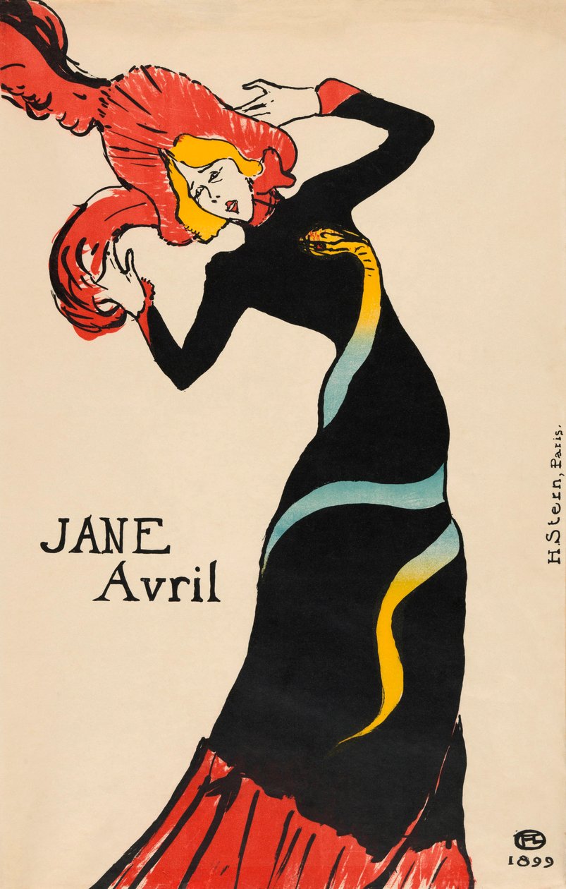 Jane Avril de Henri de Toulouse Lautrec