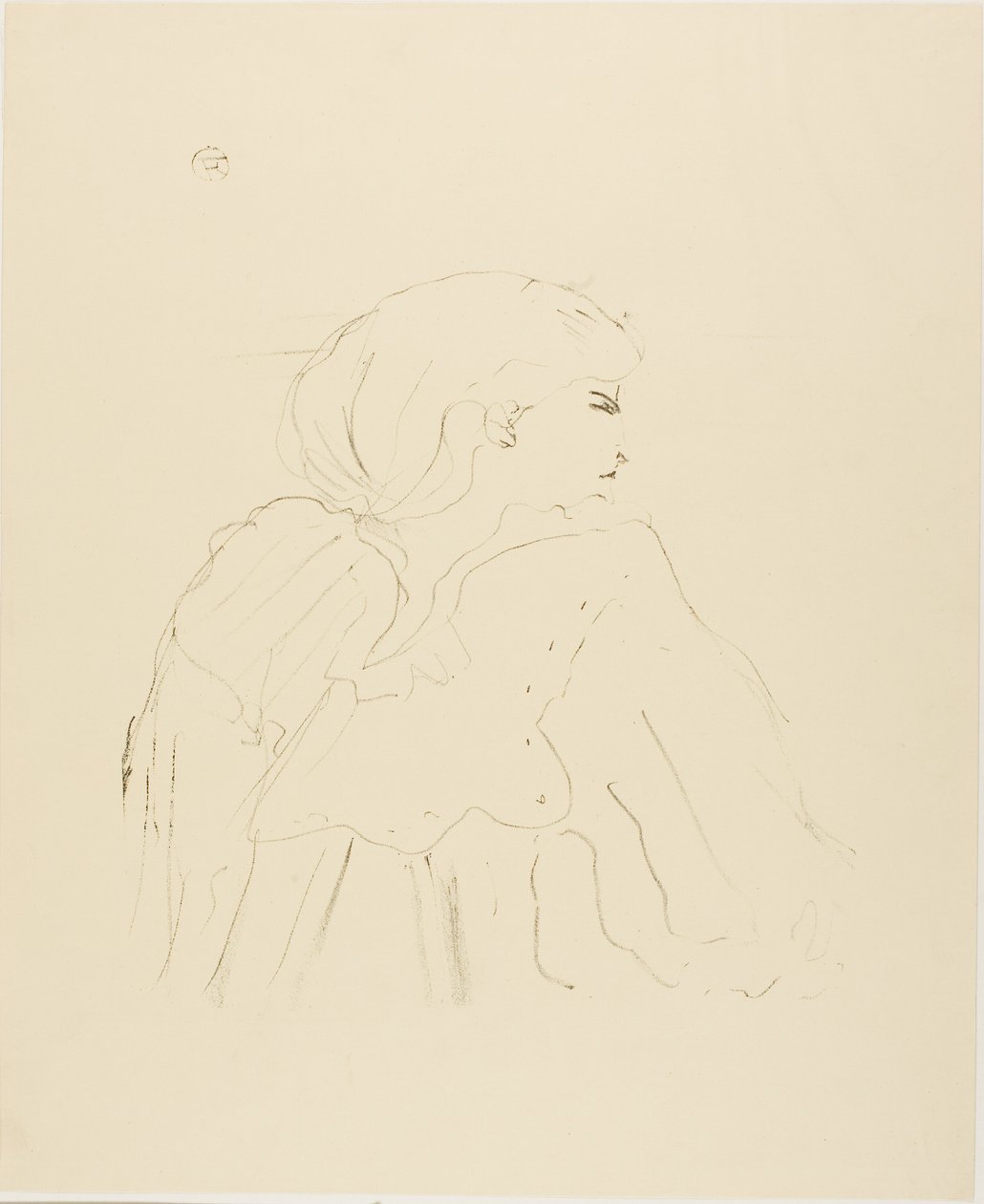 Jane Hading, de Treize Lithographies de Henri de Toulouse Lautrec