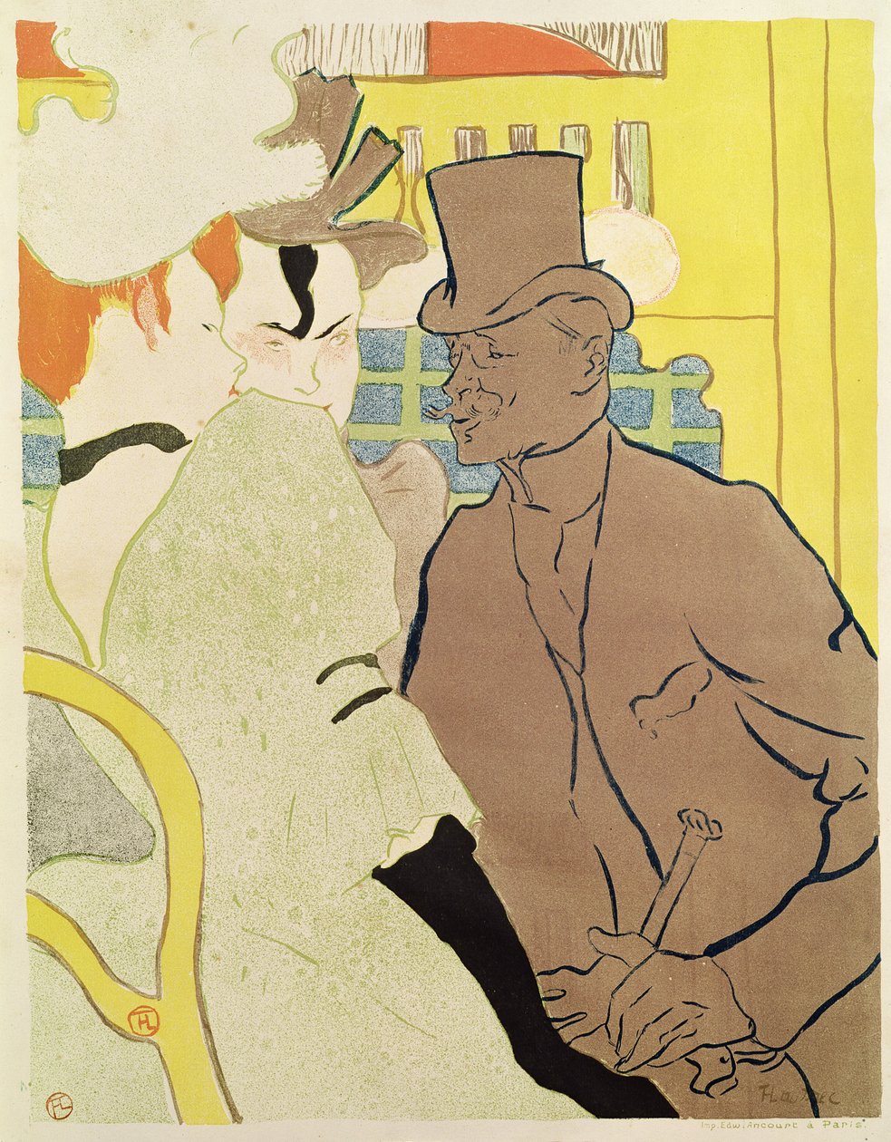 El inglés en el Moulin Rouge de Henri de Toulouse Lautrec