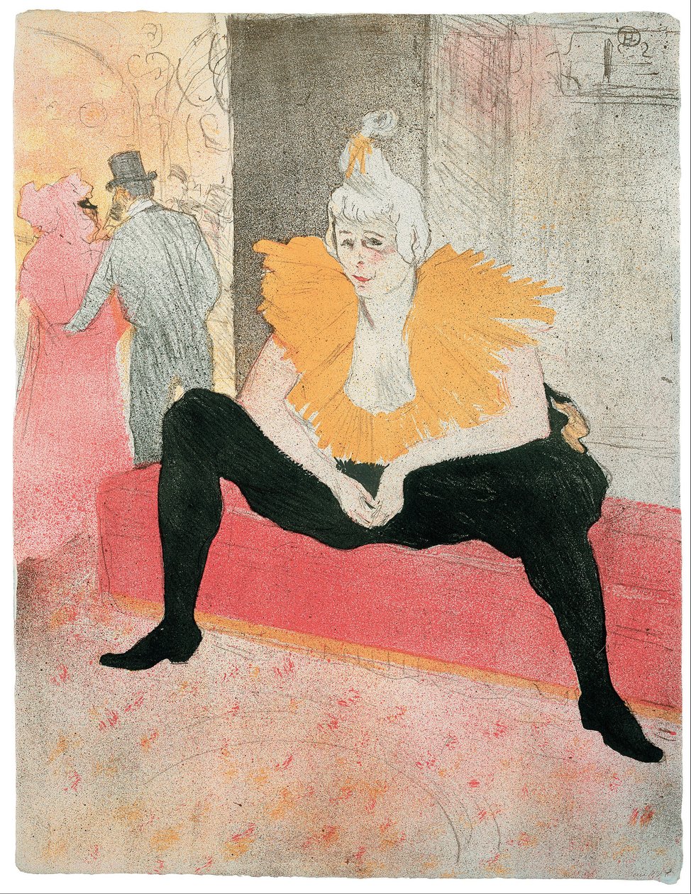 La Clownesse assise de Henri de Toulouse Lautrec