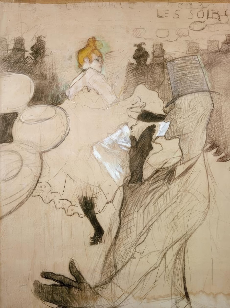 La Goulue y Valentin el Deshuesado de Henri de Toulouse Lautrec
