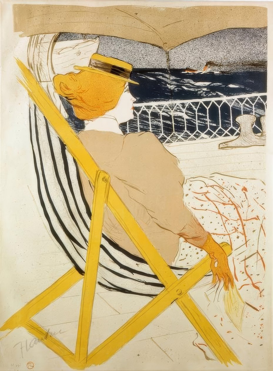 La pasajera del 54 o Paseo en yate de Henri de Toulouse Lautrec