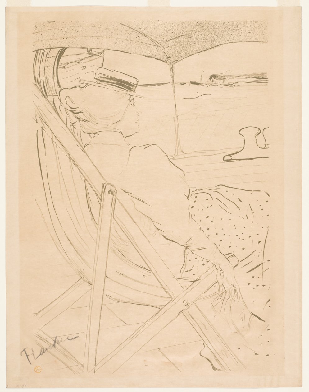 La pasajera del 54 de Henri de Toulouse Lautrec