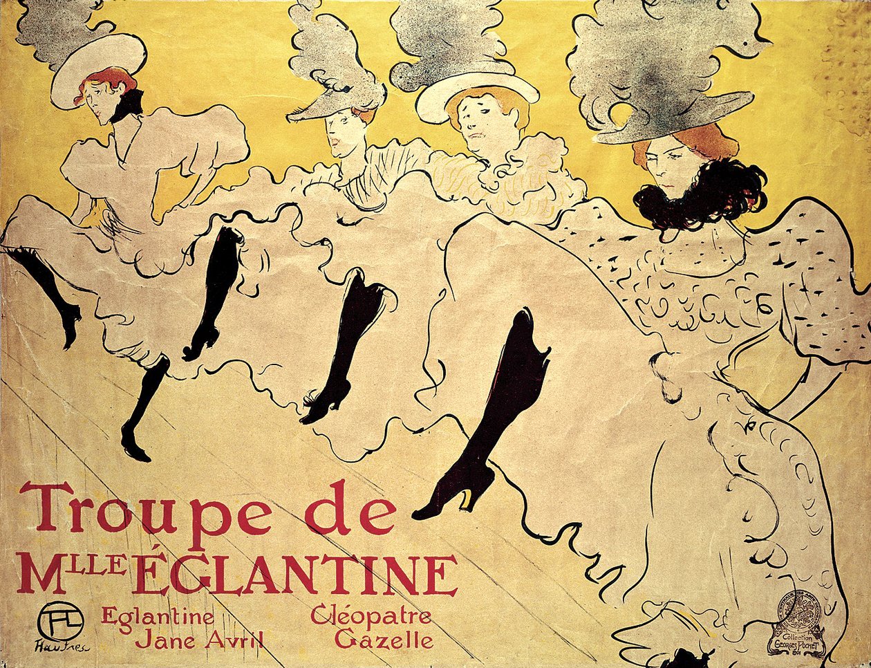 La Troupe de Mademoiselle Eglantine de Henri de Toulouse Lautrec