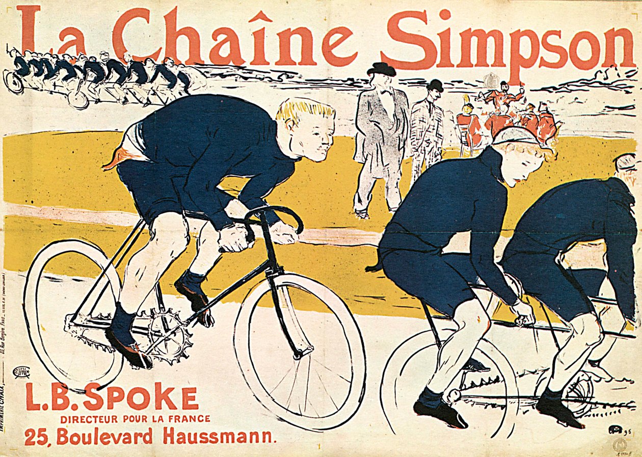 La chaîne Simson, cartel publicitario, 1896 de Henri de Toulouse Lautrec