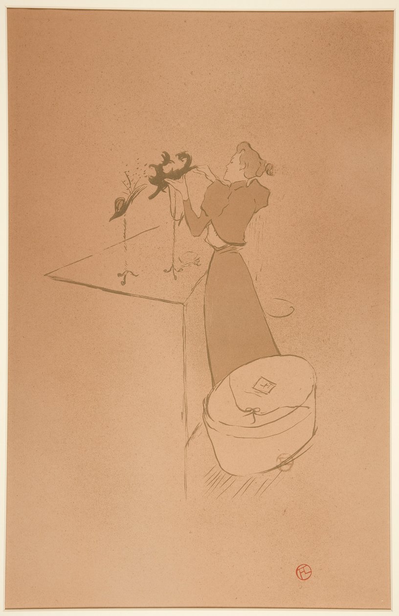 La modiste, Renée Vert (La sombrerera, Renée Vert) de Henri de Toulouse Lautrec