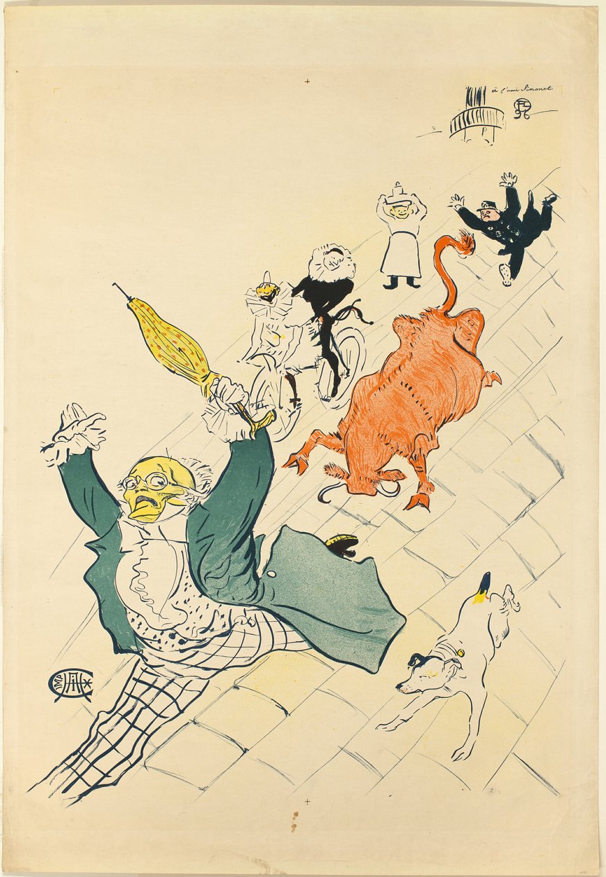 La vaca enfurecida de Henri de Toulouse Lautrec