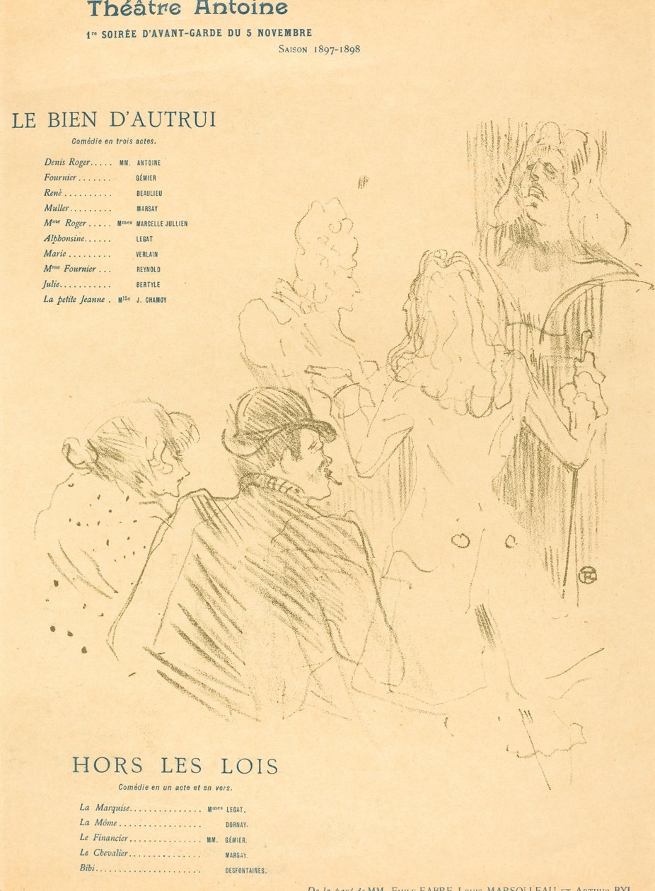 El bien ajeno; Fuera de la ley de Henri de Toulouse Lautrec