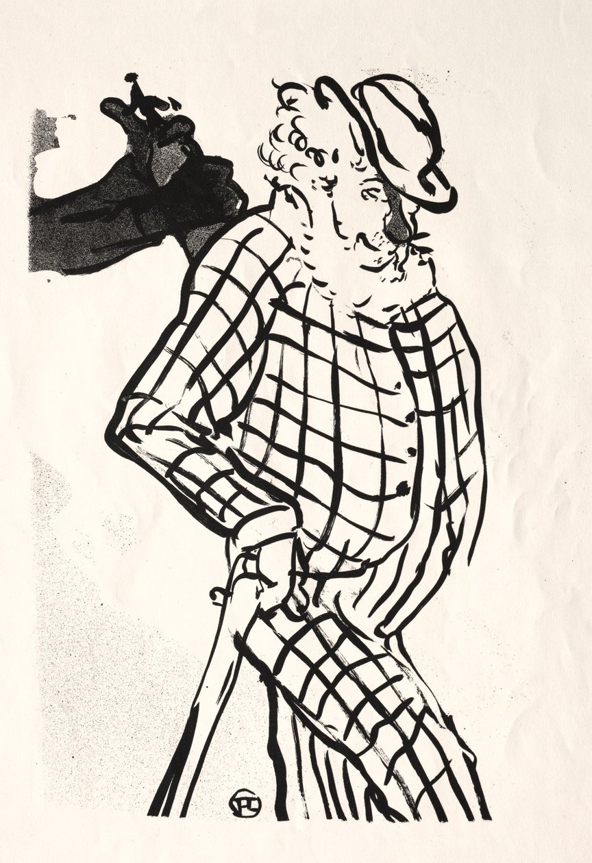 Le Café-concert: Cantante Americano, 1893 de Henri de Toulouse Lautrec
