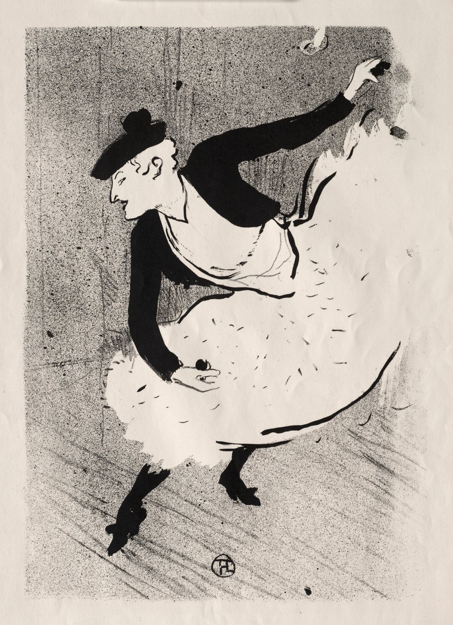 Le Café-concert: Edmée Lescot, 1893 de Henri de Toulouse Lautrec