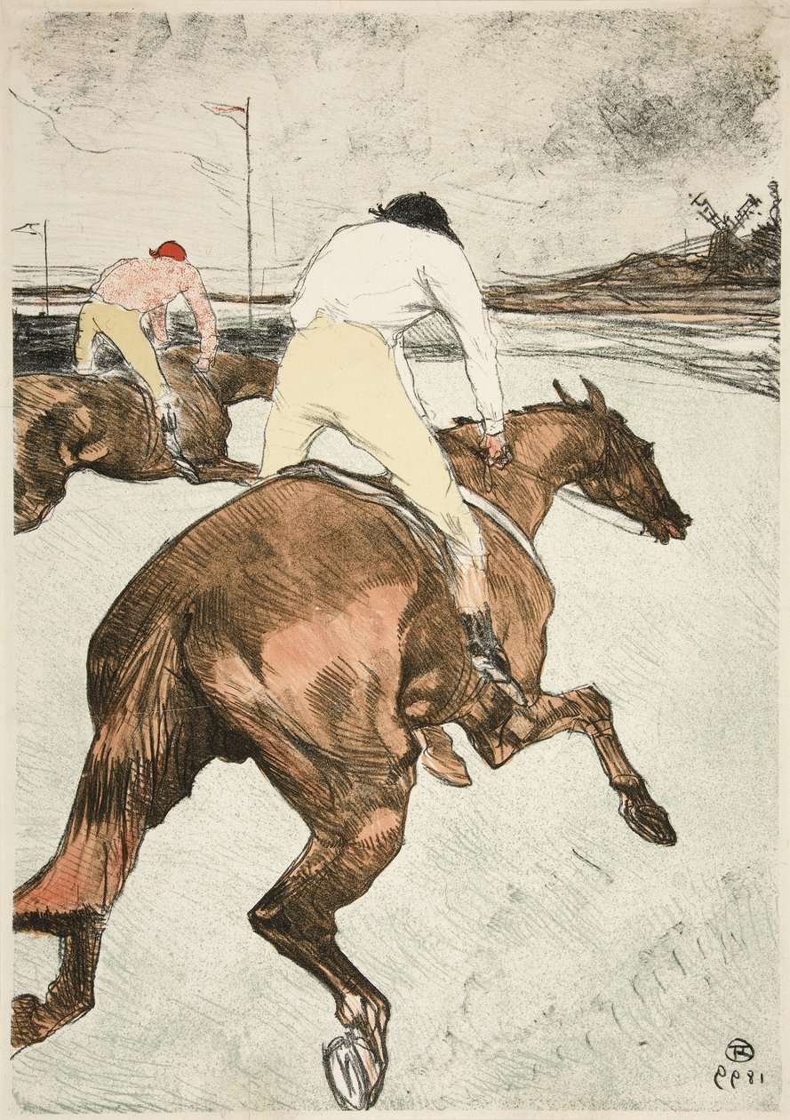Le Jockey – Chevaux de Courses, pub. 1899 de Henri de Toulouse Lautrec