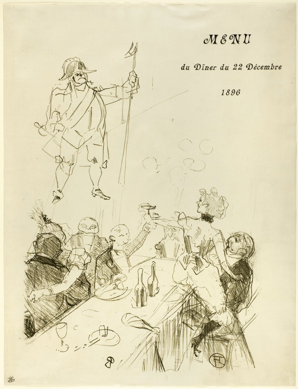 Le Suisse, Menú de Henri de Toulouse Lautrec