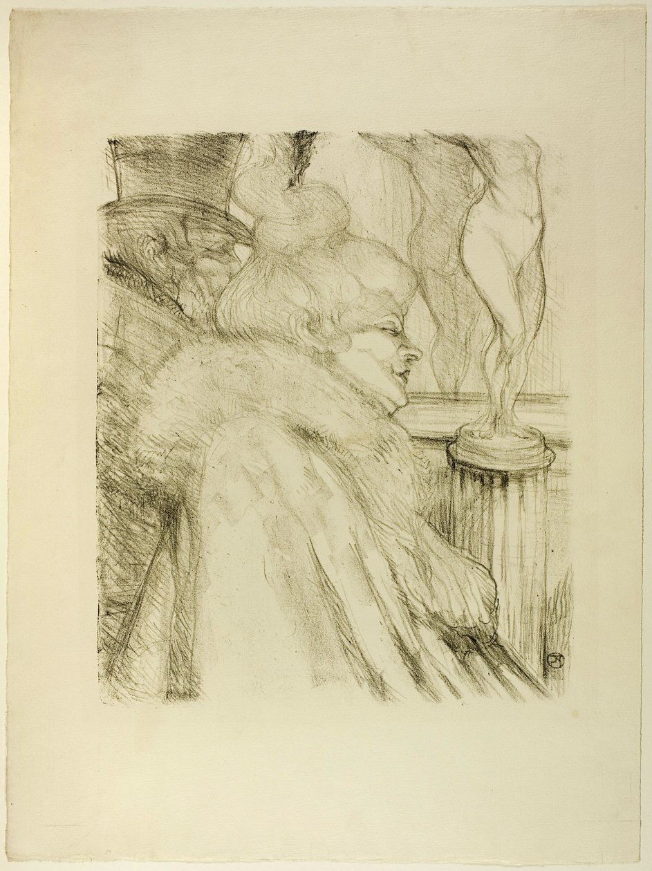 Saliendo del teatro de Henri de Toulouse Lautrec