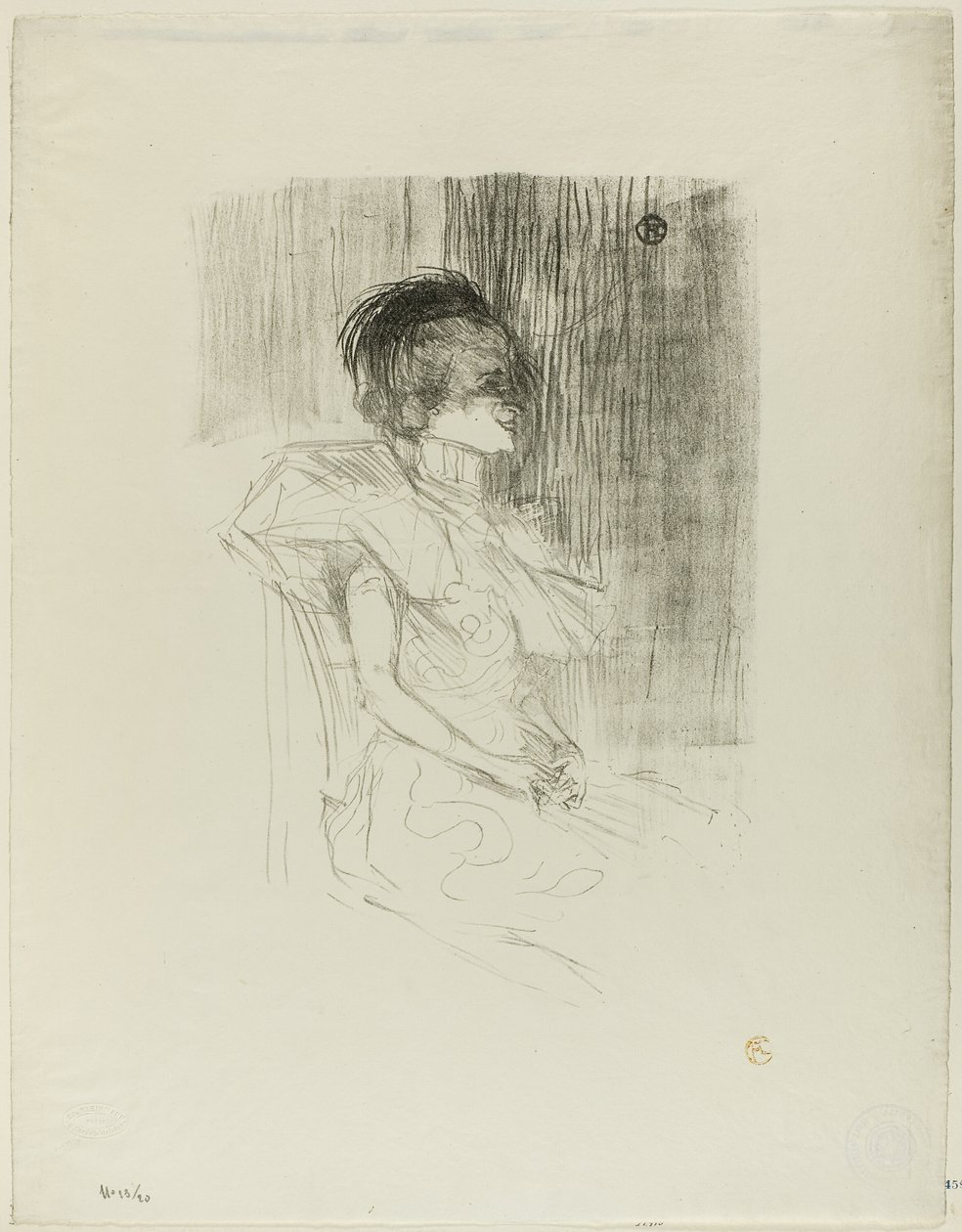 Prestamista sentado de Henri de Toulouse-Lautrec
