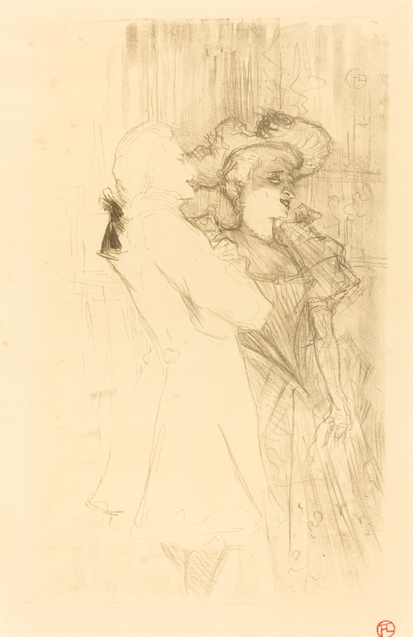 Lender y Auguez en "La canción de Fortunio" de Henri de Toulouse Lautrec
