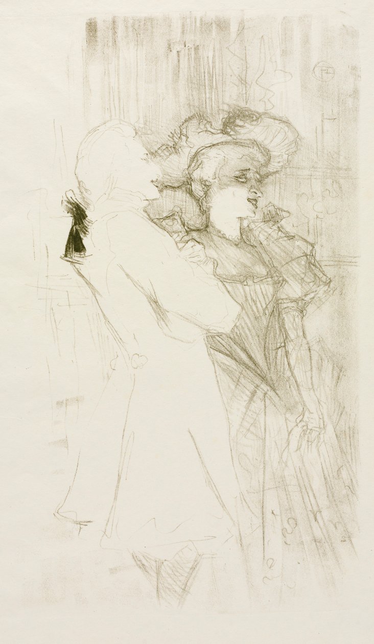 Lender y Auguez en La canción de la fortuna, 1895 de Henri de Toulouse Lautrec