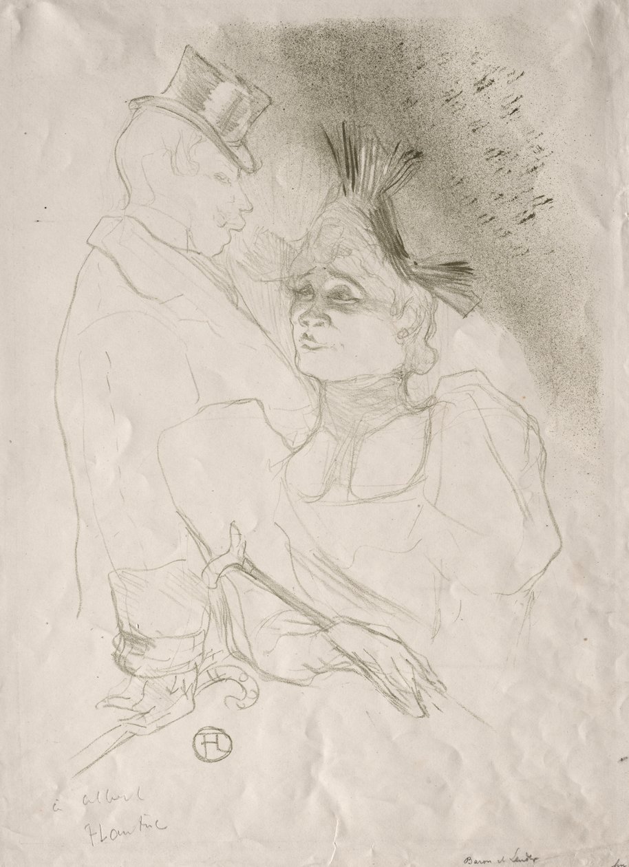 Prestamista y Barón de Henri de Toulouse Lautrec