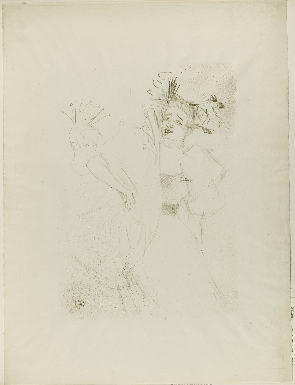 Lender en Chilpéric, de frente de Henri de Toulouse Lautrec