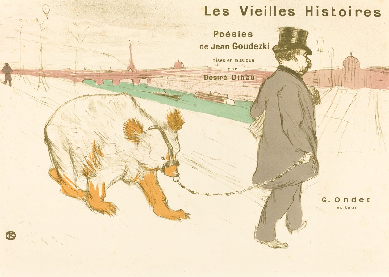 Portada de Les Vielles Histoires de Henri de Toulouse Lautrec