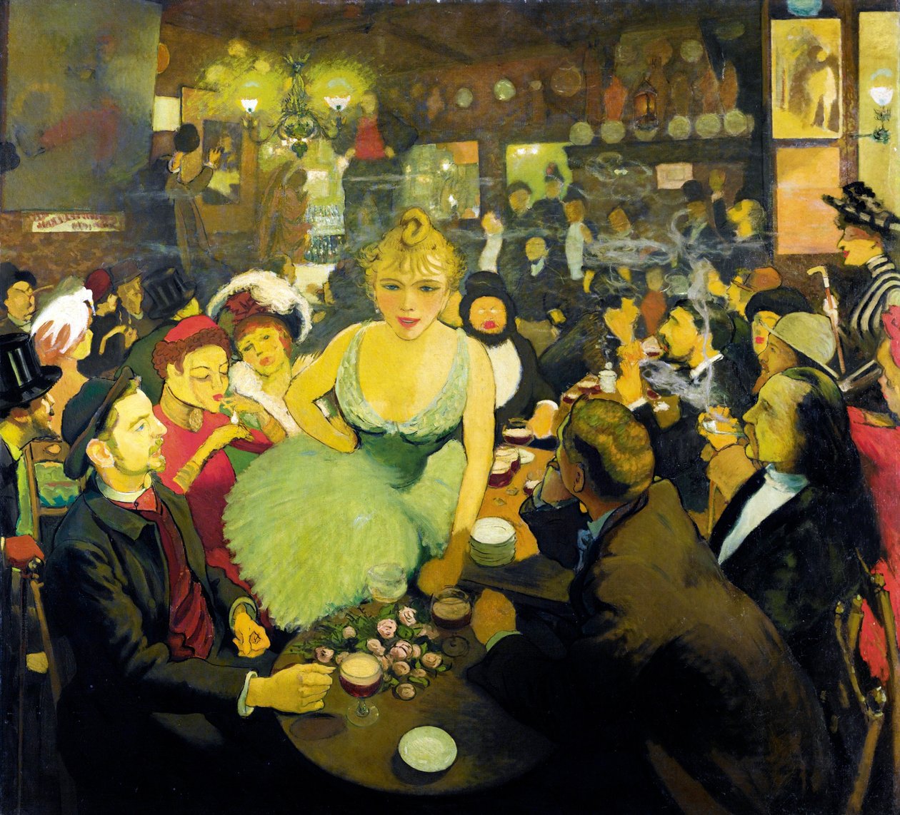 El interior de chez Bruant (Aristide) de Henri de Toulouse Lautrec